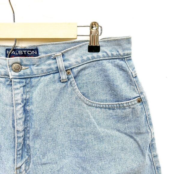 Vintage Halston Jeanswear Denim Jean Shorts - Picture 5 of 7
